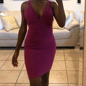 Fuchsia pink dress